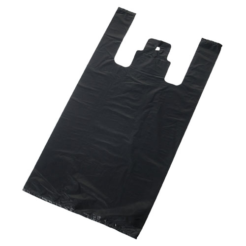 【まとめ買い10個セット品】レジ袋 無地タイプ ブラック厚口 30×54(37)×横マチ15 1000枚 61-295-7-5 【店舗什器 小物 ディスプレー ギフト ラッピング 包装紙 袋 消耗品 店舗備品】【メイチョー】