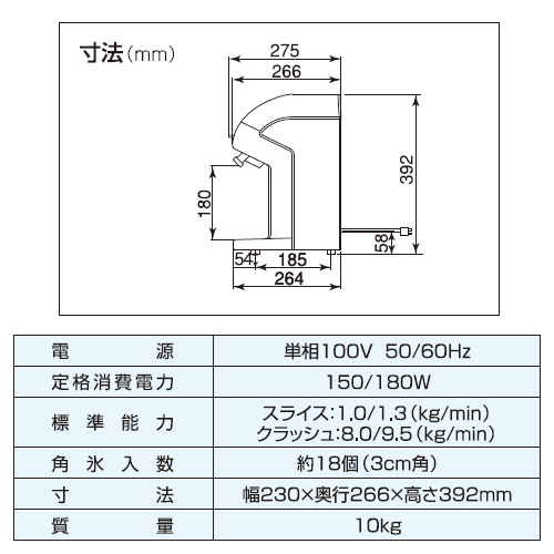 新作商品 業務用かき氷器 業務用かき氷機 初雪 電動 クラッシュ