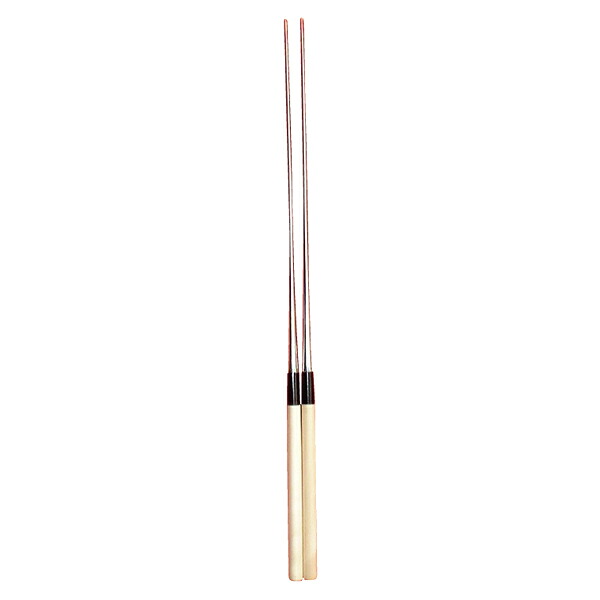 本焼ステンレス　朴柄盛箸　180mm【メイチョー】