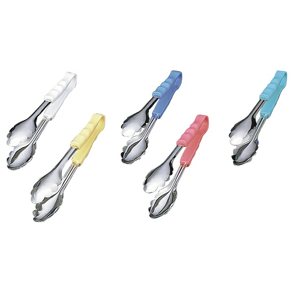 【まとめ買い10個セット品】万能トング　PP柄　大　イエロー【メイチョー】