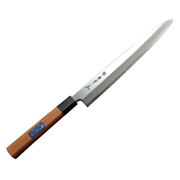 堺孝行　PC柄和包丁　正夫(柳刃)　270mm 04604 (モリブデン鋼)【メイチョー】｜開業プロ メイチョー