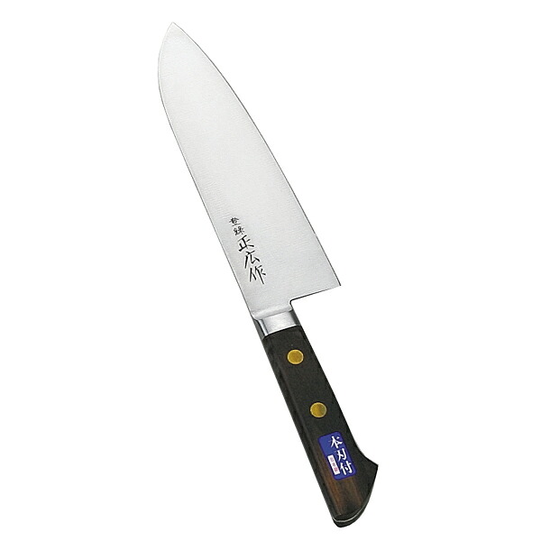正広　口金牛刀(日本鋼)　三徳型　175mm 13023【メイチョー】