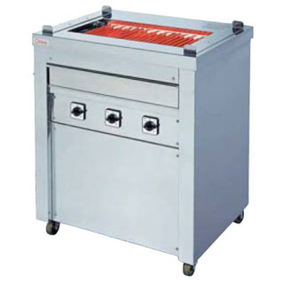 押切電機 スタンド型 電気グリラー (万能タイプ) G-10 720×550×850【押切電機株式会社 グリラー フライヤー ウォーマー なら押切電気取り扱いの名調で！】 【メーカー直送/後払い決済不可】【メイチョー】