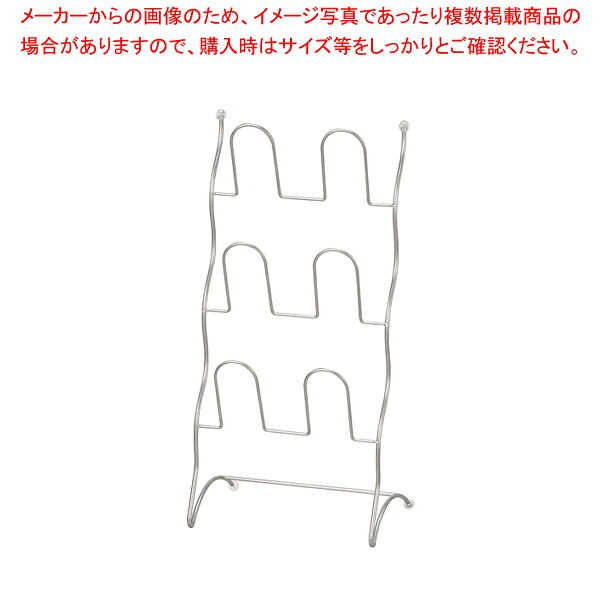 【まとめ買い10個仕掛ける品】ワイヤースリッパラック3段 しろがね色 【メイチョー】