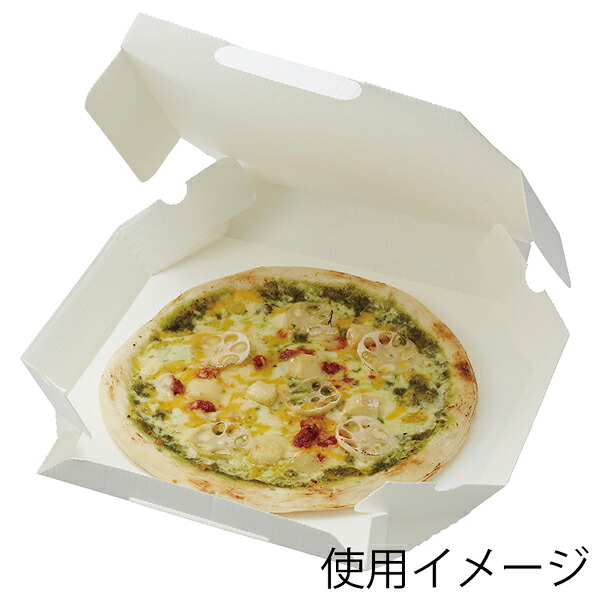 レンジ (まとめ) SWAN ピザ箱 未晒無地 10インチ用 #004200551 1パック