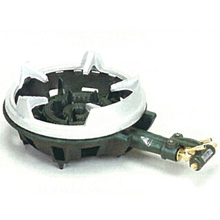 二重羽根付・種火付 五徳セット ガスコンロ TS-210HPS 都市ガス(12A・13A) 【ガスコンロ 1口 ガスコンロ ガス用コンロ 都市ガス用コンロ 鋳物 ガスコンロ 業務用 鋳物コンロ 鋳物ガスコンロ コンパクトガスコンロ 販売店】【メイチョー】