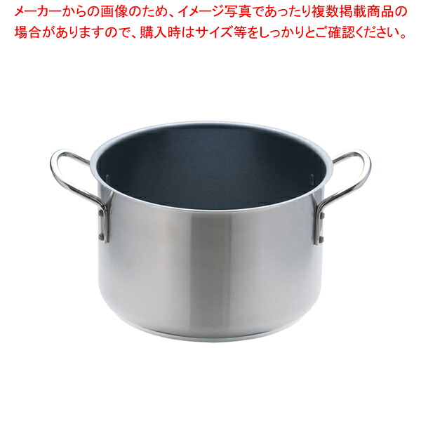 【まとめ買い10個書き割り品】ムラノ 感応作用 テフロン選りわける 半寸胴鍋(蓋無)28珊【 半寸胴鍋 IH IH相応う ステンレス鋼半寸胴鍋 ステンレス鋼製半寸胴鍋 ずんどう ラーメン一皿分の料理 御勤め用パスタ鍋 寸胴型 御勤め用鍋売りわたす】【メイチョー】