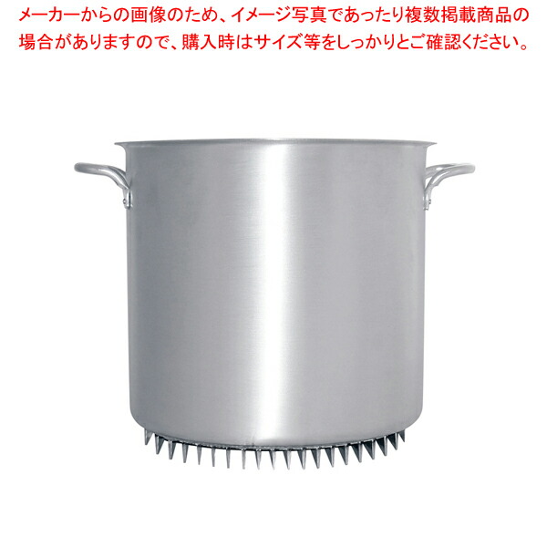 軽銀 エコ伝達ルート寸胴鍋(蓋無) 60珊【寸胴鍋 寸胴鍋一皿分の料理 御勤め用パスタ鍋 御勤め用鍋 通信販売】【メイチョー】