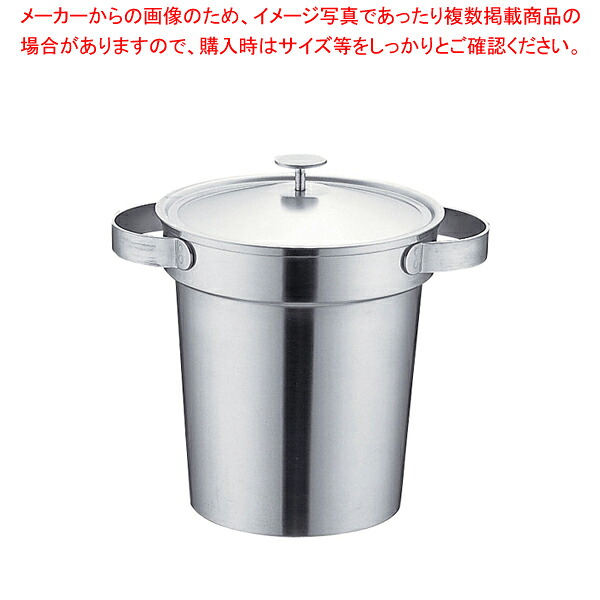 UK18-8スタッキングアイスペール 3L【ステンレス アイスペール ステンレス アイスバケット 業務用 アイスペール ワインクーラー アイスバケツ 人気 ボトルクーラー 氷入れバケツ シャンパンクーラー アイスペール】【メイチョー】｜開業プロ メイチョー