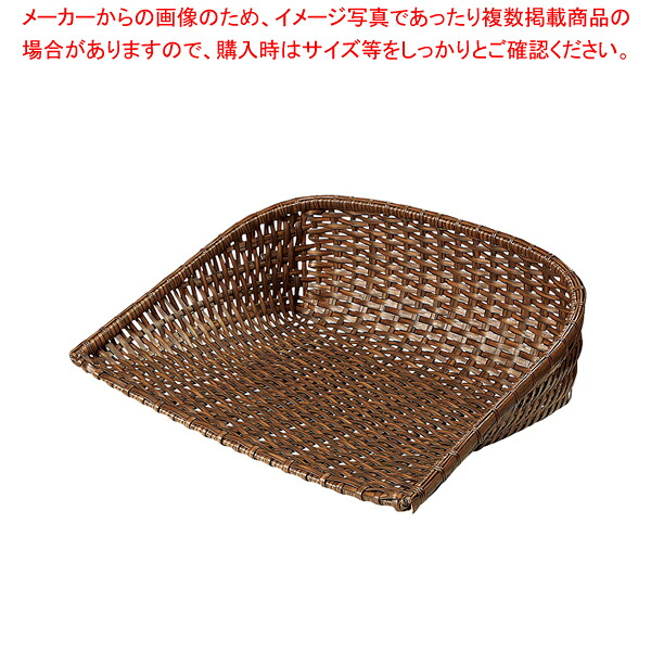 樹脂箕 茶 小 91-048B【調理器具 厨房用品 厨房機器 プロ 愛用 販売 なら 名調】【メイチョー】