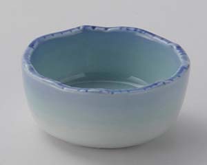 【まとめ買い10個セット品】和食器 オ020-038 青地流水彫丸千代口【キャンセル/返品不可】【メイチョー】