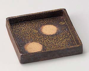 和食器 ミ025-098 備前風正角切立鉢【メイチョー】