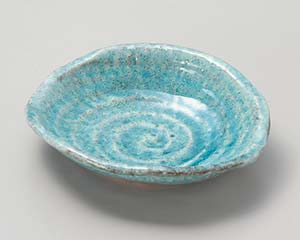 【まとめ買い10個セット品】和食器 オ035-028 トルコカイラギなぶり平鉢【キャンセル/返品不可】【メイチョー】
