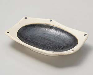 【まとめ買い10個セット品】和食器 ツ040-088 和黒(わっこく) ちぎり前菜皿【キャンセル/返品不可】【メイチョー】