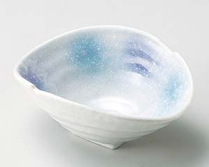 【まとめ買い10個セット品】和食器 タ048-078 淡青変型鉢【キャンセル/返品不可】【メイチョー】