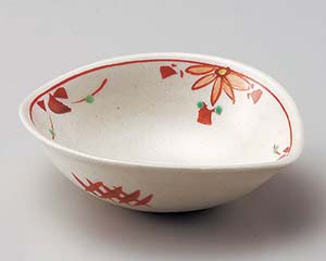 【まとめ買い10個セット品】和食器 ロ070-538 赤絵花つなぎすげ傘小鉢(大)【キャンセル/返品不可】【メイチョー】