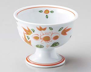 【まとめ買い10個セット品】和食器 ウ075-088 赤絵高台小鉢【キャンセル/返品不可】【メイチョー】