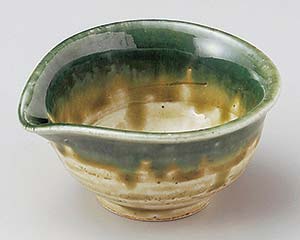 【まとめ買い10個セット品】和食器 ネ078-098 織部流し片口小付【キャンセル/返品不可】【メイチョー】