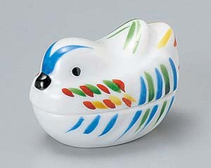 【まとめ買い10個セット品】和食器 チ082-148 オシドリ蓋付珍味(青)【キャンセル/返品不可】【メイチョー】｜開業プロ メイチョー
