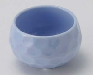 【まとめ買い10個セット品】和食器 ロ090-068 ブルー玉彫珍味【キャンセル/返品不可】【メイチョー】