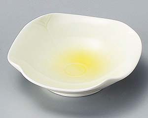 【まとめ買い10個セット品】和食器 カ098-228 黄磁四方押小鉢【キャンセル/返品不可】【メイチョー】｜開業プロ メイチョー