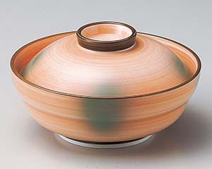 【まとめ買い10個セット品】和食器 ツ104-118 オレンジ巻グリン吹京型蓋向【キャンセル/返品不可】【メイチョー】｜開業プロ メイチョー
