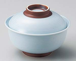 【まとめ買い10個セット品】和食器 ト109-208 青白錆巻反 円菓子碗(大)【キャンセル/返品不可】【メイチョー】