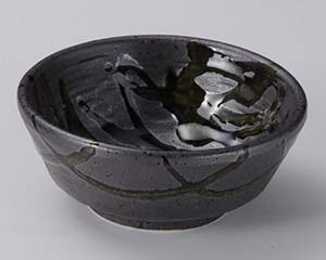 【まとめ買い10個セット品】和食器 ツ119-288 黒織部流し玉割【キャンセル/返品不可】【メイチョー】|開業プロ メイチョー