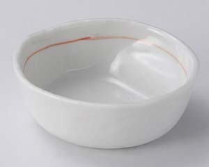 【まとめ買い10個セット品】和食器 ミ122-018 白朱線結びとんすい【キャンセル/返品不可】【メイチョー】｜開業プロ メイチョー