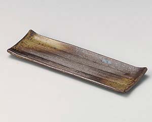 【まとめ買い10個セット品】和食器 ミ126-128 備前灰釉長角尺皿【キャンセル/返品不可】【メイチョー】|開業プロ メイチョー