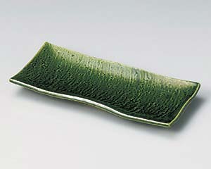 【まとめ買い10個セット品】和食器 ア138-048 織部さんま皿【キャンセル/返品不可】【メイチョー】｜開業プロ メイチョー