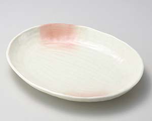 【まとめ買い10個セット品】和食器 ホ168-048 ピンク吹だえん大皿【キャンセル/返品不可】【メイチョー】