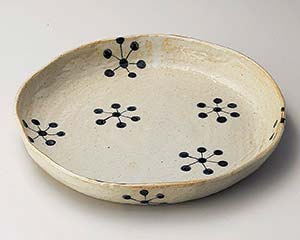【まとめ買い10個セット品】和食器 ロ176-038 藍染9.0丸皿【キャンセル/返品不可】【メイチョー】