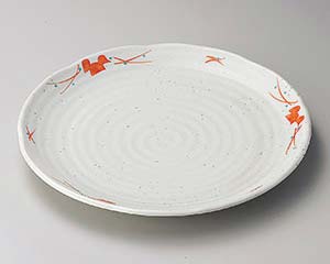 【まとめ買い10個セット品】和食器 テ177-178 赤絵三ツ葉尺皿【キャンセル/返品不可】【メイチョー】|開業プロ メイチョー