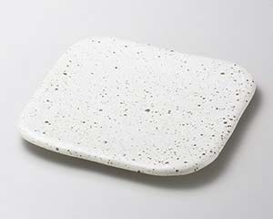 【まとめ買い10個セット品】和食器 ワ186-188 白斑点パレット19cm正角皿【キャンセル/返品不可】【メイチョー】｜開業プロ メイチョー
