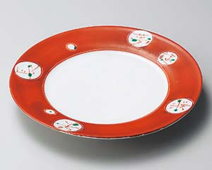【まとめ買い10個セット品】和食器 ミ181-058 夢楽90丸皿【キャンセル/返品不可】【メイチョー】