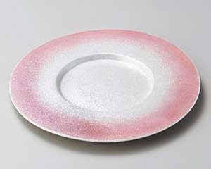 【まとめ買い10個セット品】和食器 ミ181-028 ピンクラスター27cm丸皿【キャンセル/返品不可】【メイチョー】