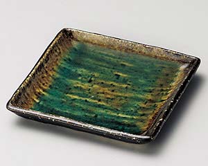 【まとめ買い10個書き割り品】和食器  ア217-178 奈落の底12珊四角皿【とり止める/返品不可】【メイチョー】