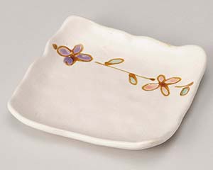 【まとめ買い10個セット品】和食器 ト220-168 花結角皿【キャンセル/返品不可】【メイチョー】
