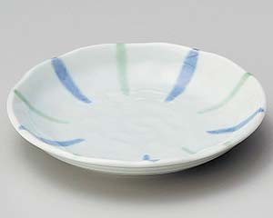 【まとめ買い10個セット品】和食器 ヤ231-038 青磁十草3.5皿【キャンセル/返品不可】【メイチョー】