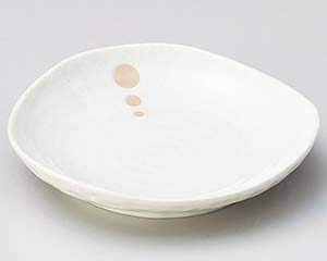 【まとめ買い10個セット品】和食器 ヤ231-648 ドット白三角4.0皿【キャンセル/返品不可】【メイチョー】