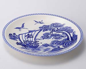 和食器 ス236-138 宝船12号丸皿【メイチョー】