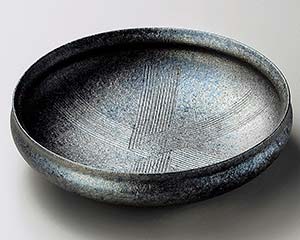 【まとめ買い10個セット品】和食器 メ262-098 黒窯変クシ目7.3丸鉢【キャンセル/返品不可】【メイチョー】