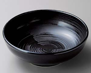 【まとめ買い10個セット品】和食器 キ271-328 風車(黒)3.5ボール【キャンセル/返品不可】【メイチョー】
