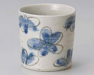 【まとめ買い10個セット品】和食器 ユ281-048 花園藍ロックカップ【キャンセル/返品不可】【メイチョー】｜開業プロ メイチョー