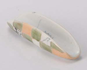 【まとめ買い10個セット品】和食器 ミ288-068 織部市松箸置【キャンセル/返品不可】【メイチョー】