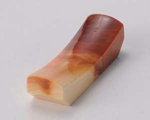 【まとめ買い10個仕掛ける品】和食器  ワ292-218 檜紅節箸置 長角【取りやめる/返品不可】【メイチョー】