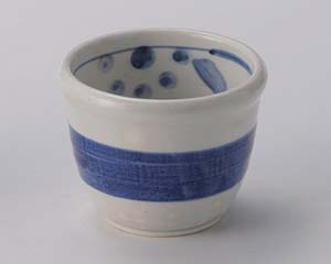 【まとめ買い10個仕掛ける品】和食器  カ303-288 砥部風花紋玉目の前猪口【取りやめる/返品不可】【メイチョー】