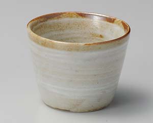 【まとめ買い10個仕掛ける品】和食器  タ304-098 白毛はらい目の前猪口【取りやめる/返品不可】【メイチョー】
