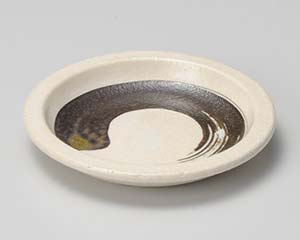 【まとめ買い10個仕掛ける品】和食器  ロ304-378 白釉錆刷毛香辛料皿【取りやめる/返品不可】【メイチョー】